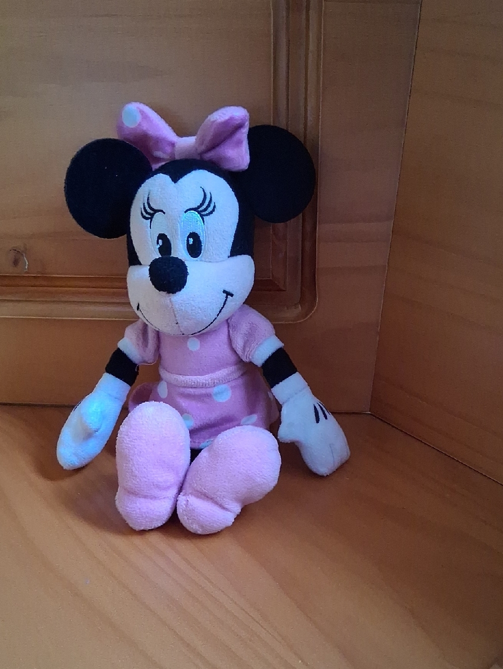 Disney Pink Polka Dot Minnie Plush with Bow